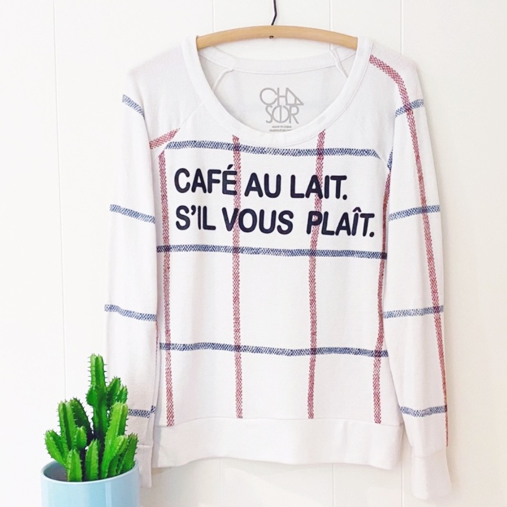 ❌SOLD❌Chaser Comfy Cozy Soft Cafe Au Lait Sweatshirt